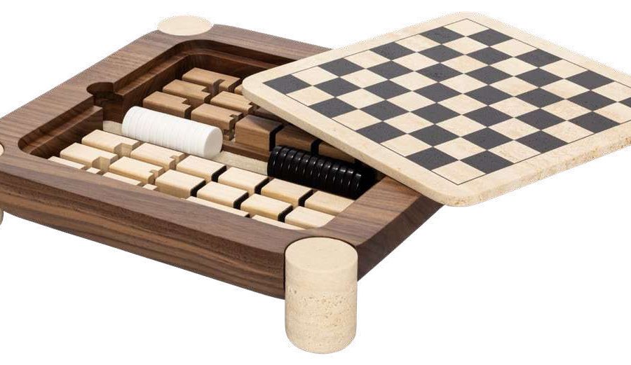 Mocambo chess / draughts game set