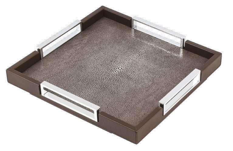 ROMA TRAY SQUARE SHAGREEN EDITION