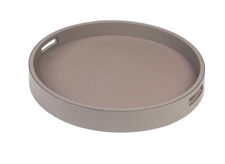 POLO TRAY WITH HANDLES ROUND