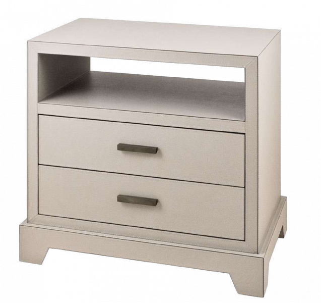 Giotto bedside cabinet with 2 drawers