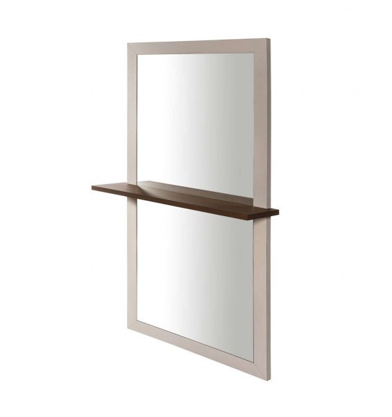 Brame wall mirror with shelf