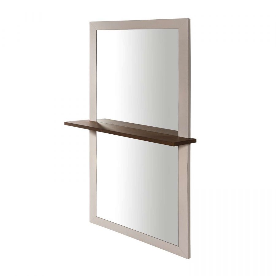 Brame wall mirror with shelf