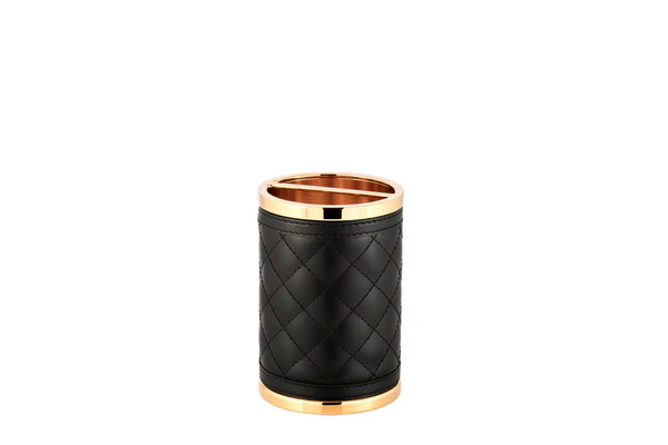 Alghero Quilted Diamonds Leather Toothbrush Holder