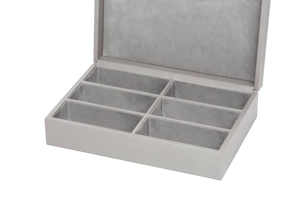 Mila Leather-Covered Glasses Box With Suede Lining Regular