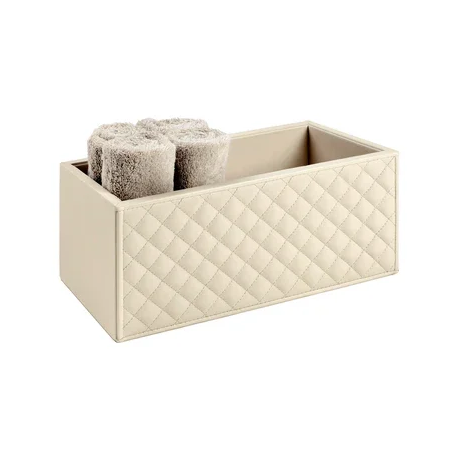 Корзина Scilla Quilted Diamonds Leather Storage Basket Rectangular Giobagnara