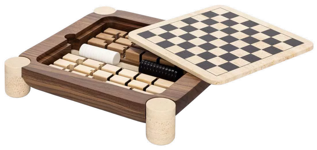 Mocambo chess / draughts game set