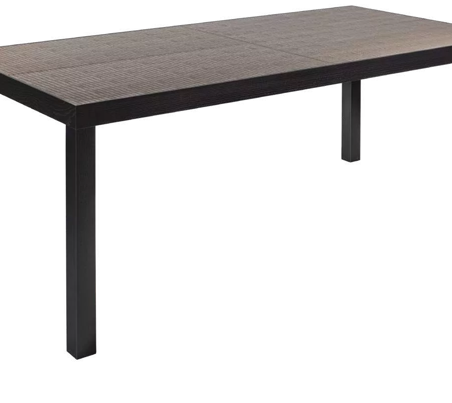 Paul wood and leather table